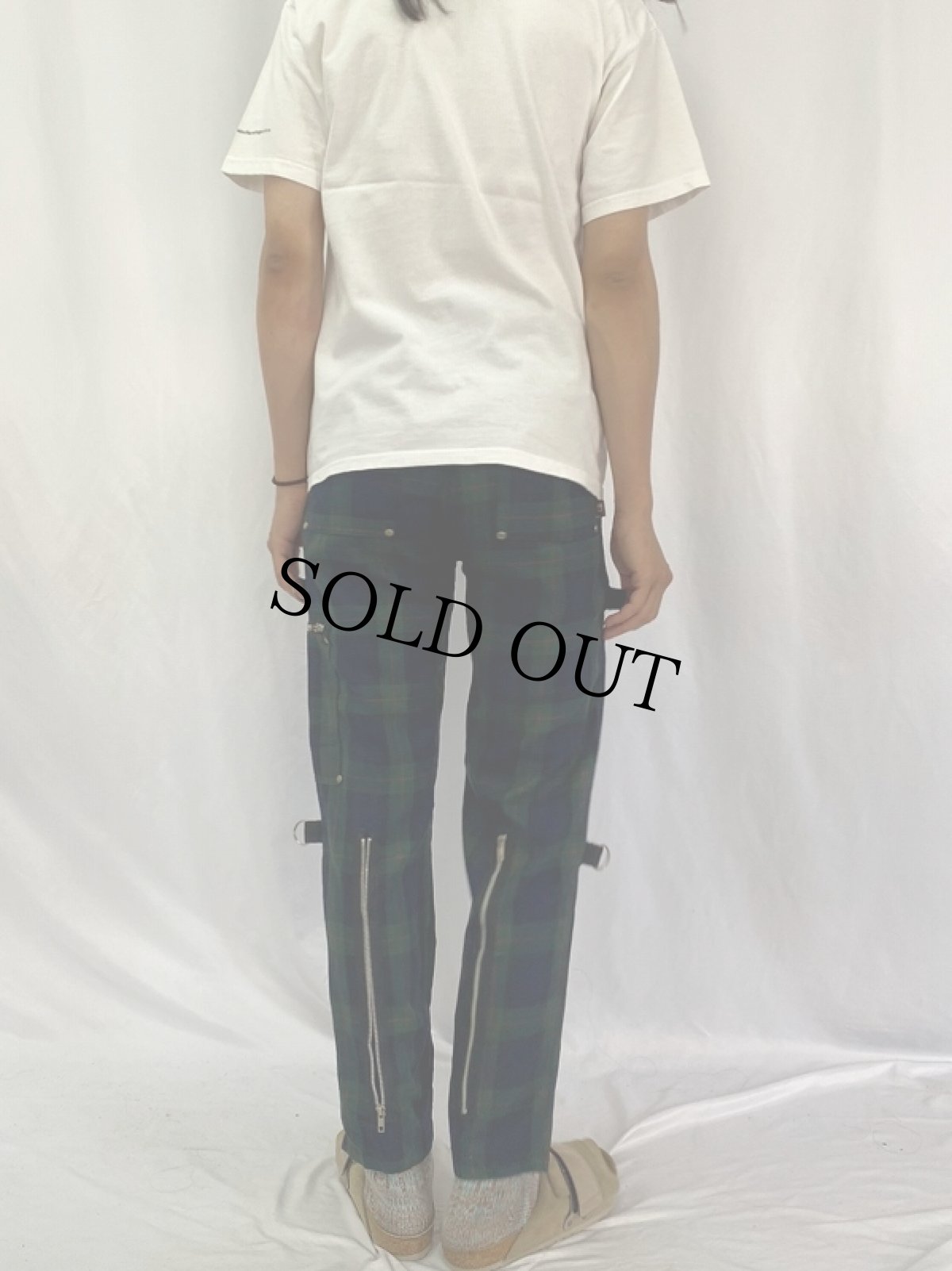 画像4: 90's dogpile USA製 チェック柄 デザインパンツ W31 (4)