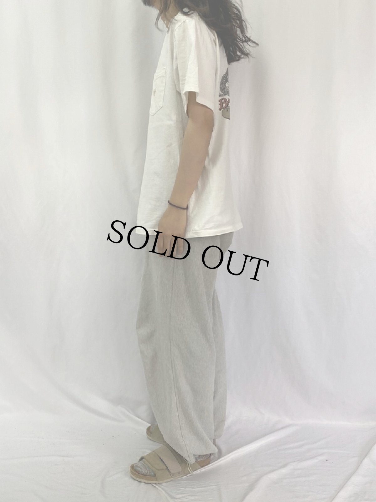 画像4: 90's BANANA REPUBLIC "TRAVEL&SAFARI CLOTHING" ヒョウプリント ポケットTシャツ (4)