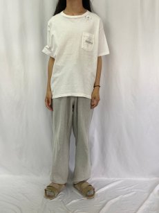 画像3: 90's BANANA REPUBLIC USA製 地図プリント ポケットTシャツ L (3)
