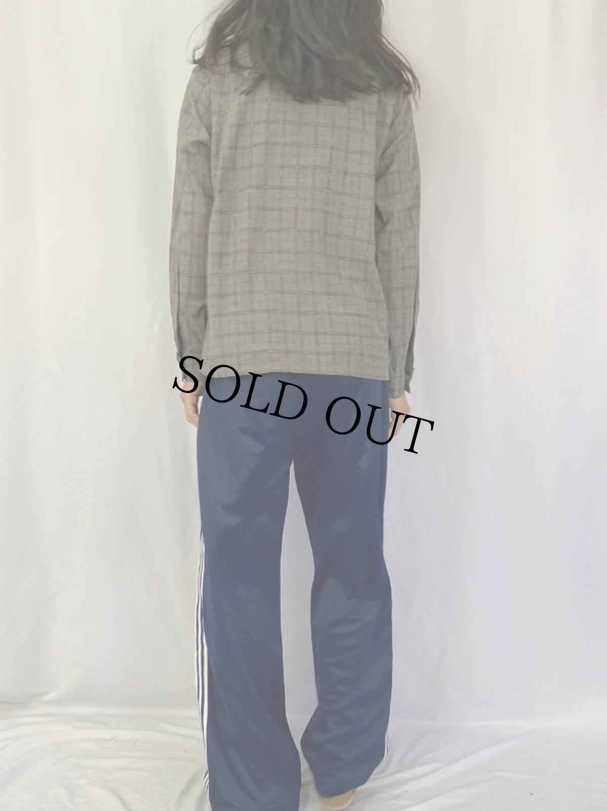 画像4: 60's Da Vinci チェック柄 レーヨン×アセテート オープンカラーシャツ DEADSTOCK M (4)