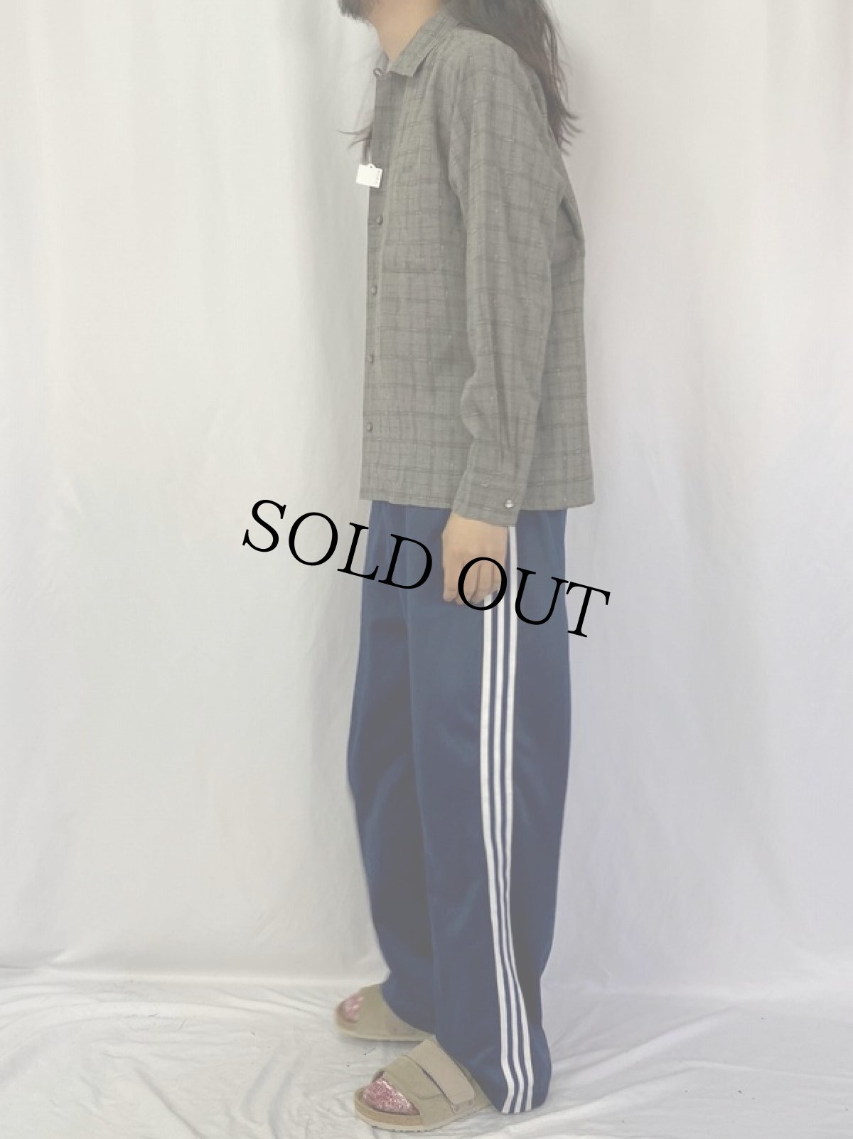 画像3: 60's Da Vinci チェック柄 レーヨン×アセテート オープンカラーシャツ DEADSTOCK M (3)