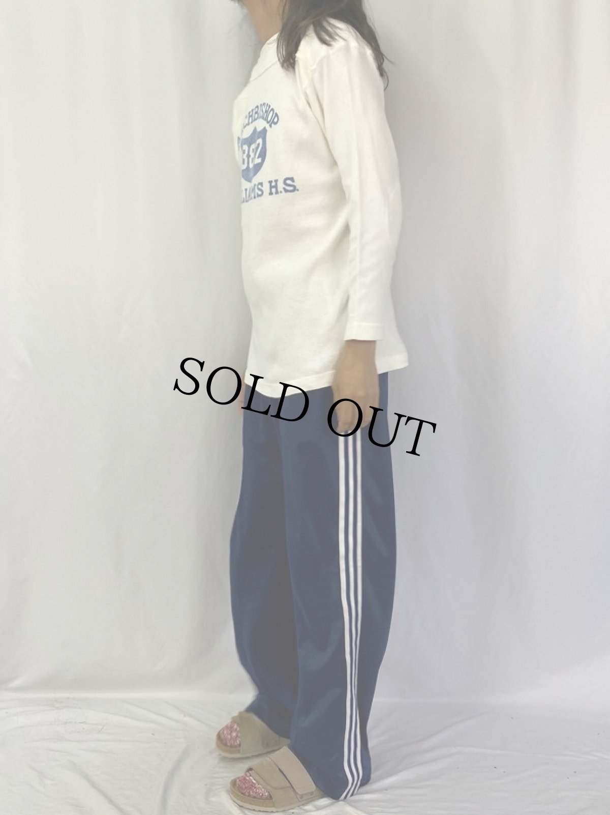 画像3: 50's〜 "ARCHBISHOP WILLIAM H.S." 染み込みプリント フットボールTシャツ (3)