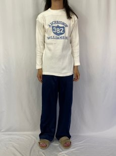 画像2: 50's〜 "ARCHBISHOP WILLIAM H.S." 染み込みプリント フットボールTシャツ (2)