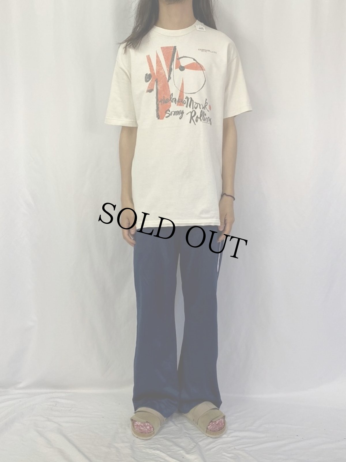 画像2: Thelonious Monk & Sonny Rollins ジャズアルバムプリントTシャツ (2)