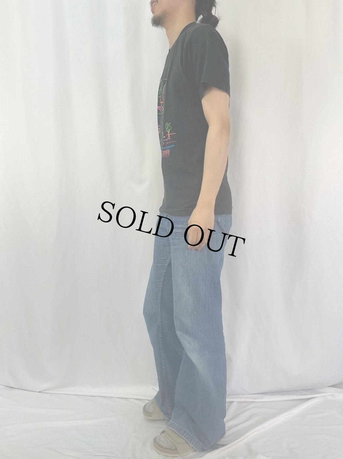 画像3: 90's USA製 JOHN LENNON "THE KITE" ミュージシャン アートTシャツ M (3)