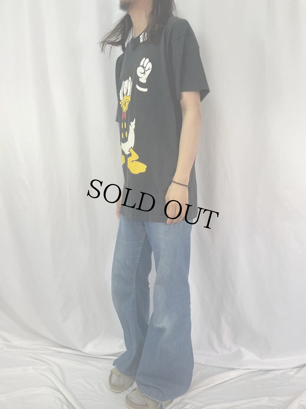 画像3: 〜90's ドナルドダック キャラクタープリントTシャツ (3)