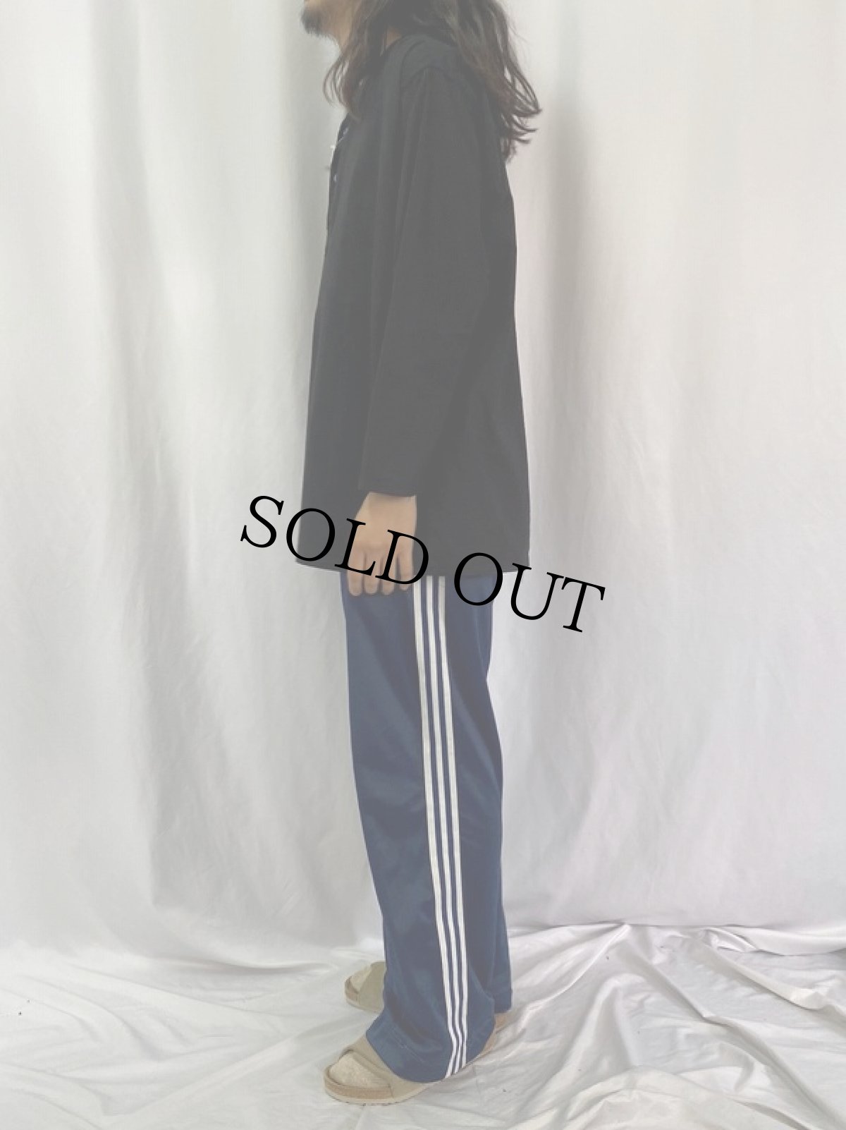 画像3: 80's ロシア軍 ヘンリーネックスリーピングシャツ 後染めBLACK (3)