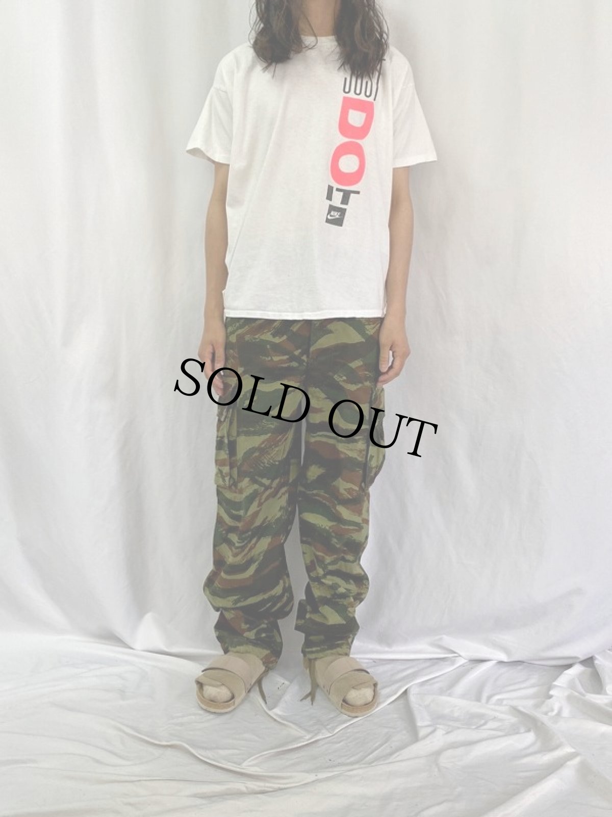 画像2: 50〜60's FRENCH ARMY TAP47/56 リザードカモ パラトルーパーパンツ W31-36 (2)