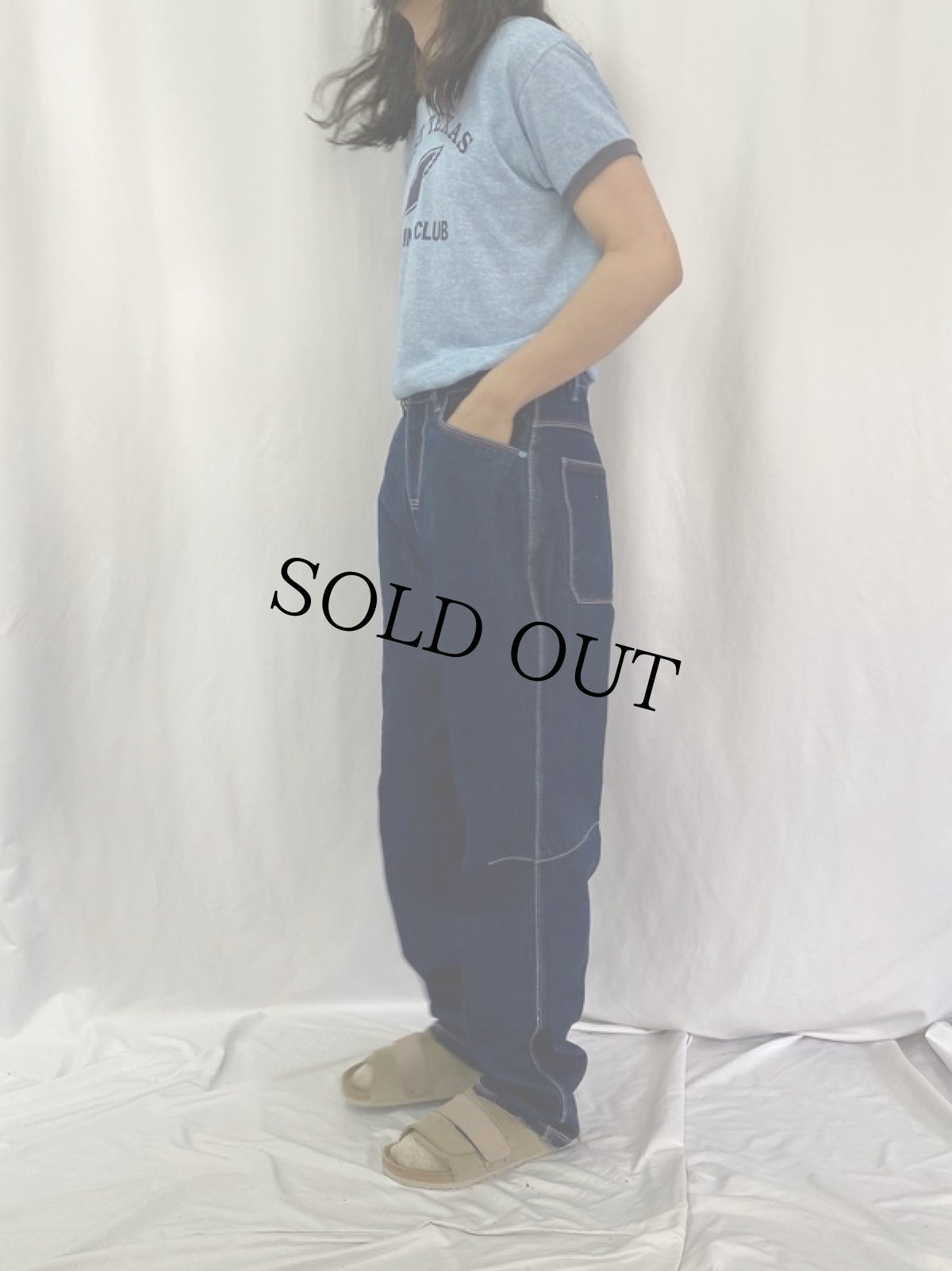 画像4: PLATINUM FUBU キャラクター柄 デニムペインターパンツ W32 (4)