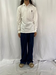画像2: 【お客様支払処理中】POLO Ralph Lauren ポロベア刺繍 長袖ポロシャツ M (2)