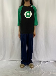 画像2: Green Lantern CANADA製 ロゴプリント ラグランTシャツ L (2)