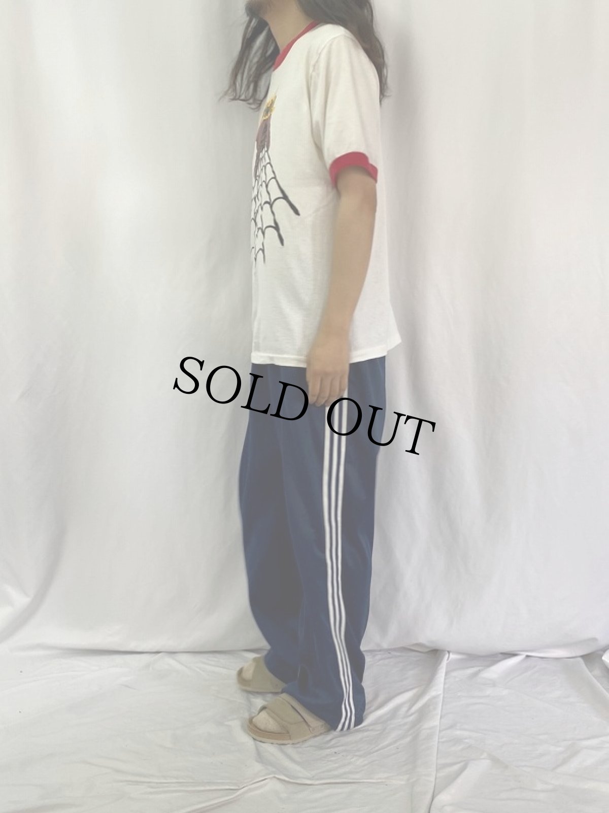 画像3: 90's USA製 "THWIP!" プリントリンガーTシャツ L (3)