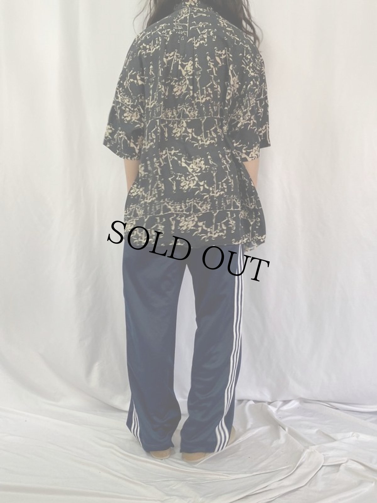 画像4: SUMMA 総柄 シルクシャツ XL (4)