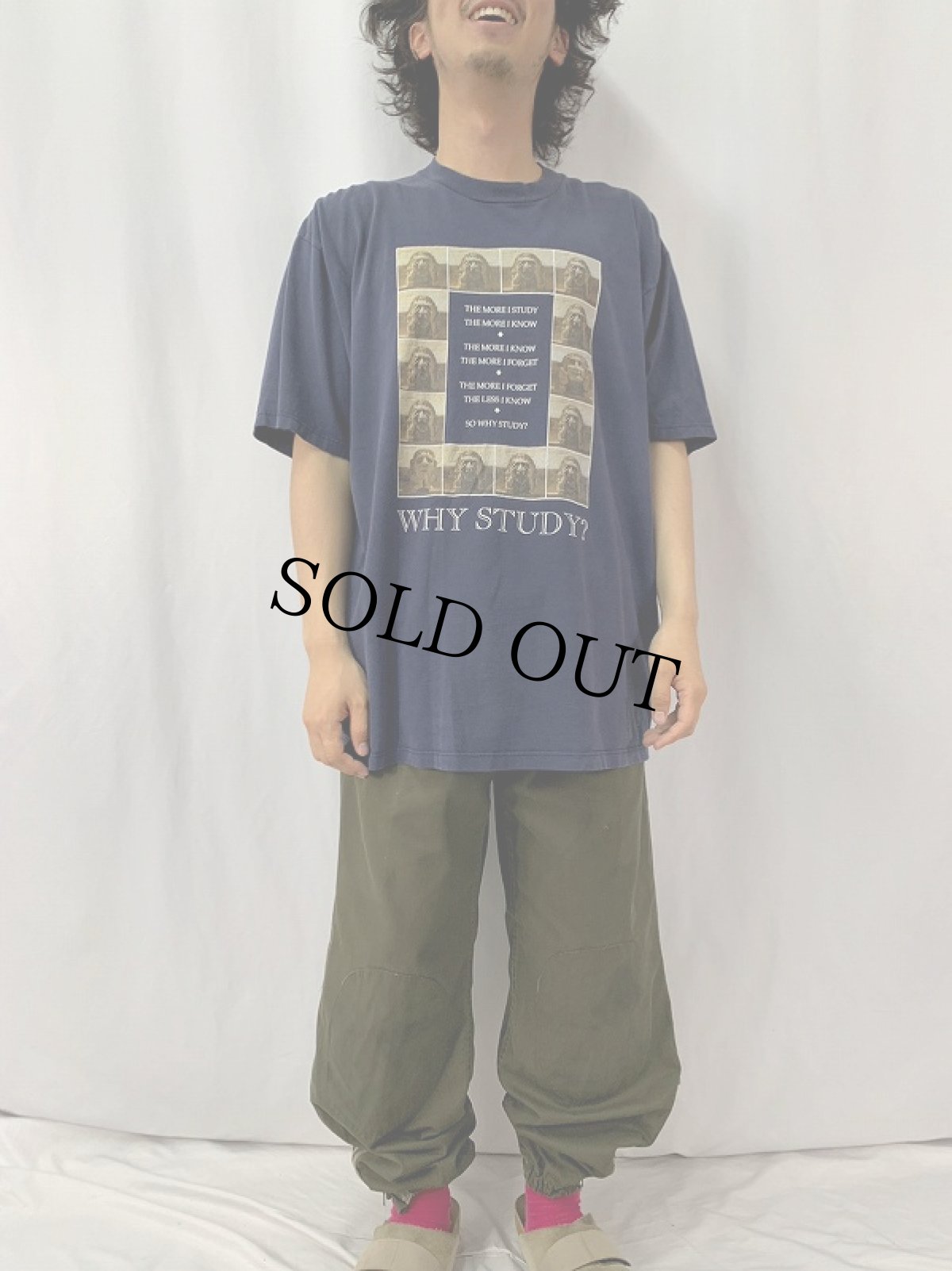 画像2: OXFORD UNIVERSITY "WHY STUDY?" プリントTシャツ XXL (2)