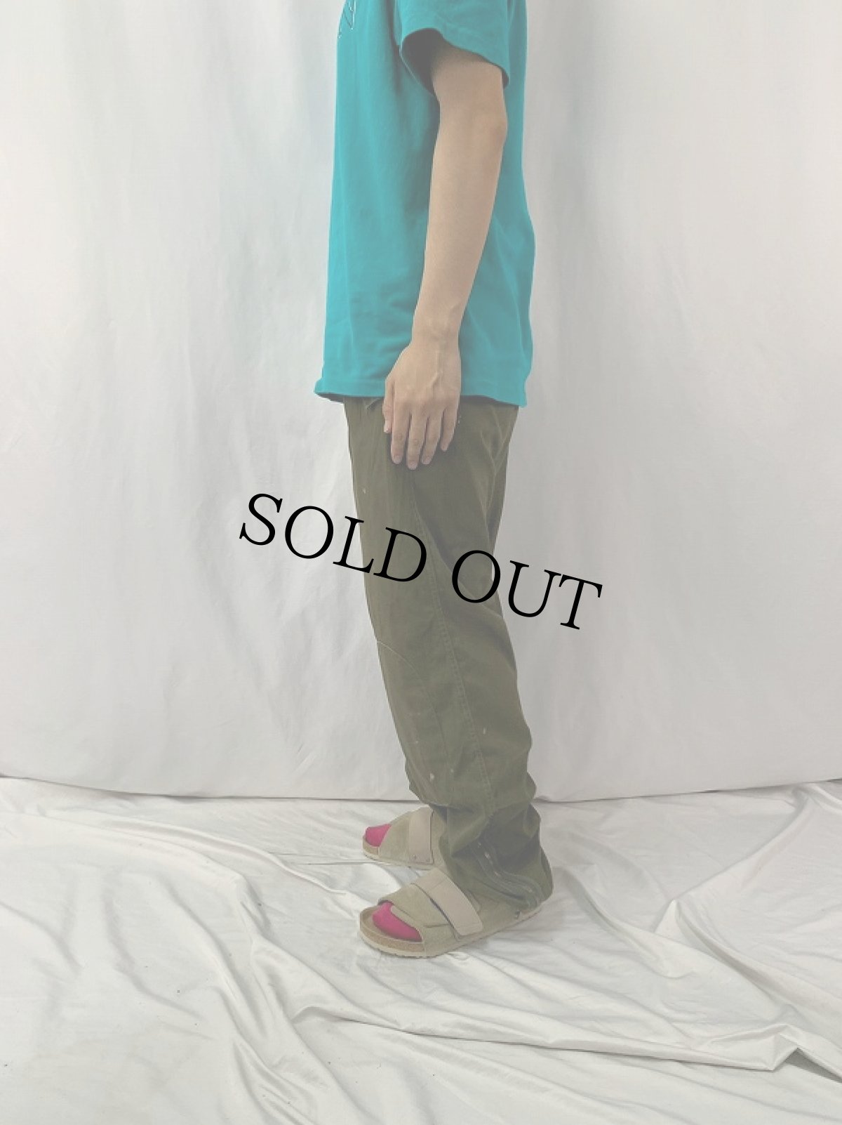 画像3: 70〜80's イタリア軍 パラシュートパンツ W34 (3)