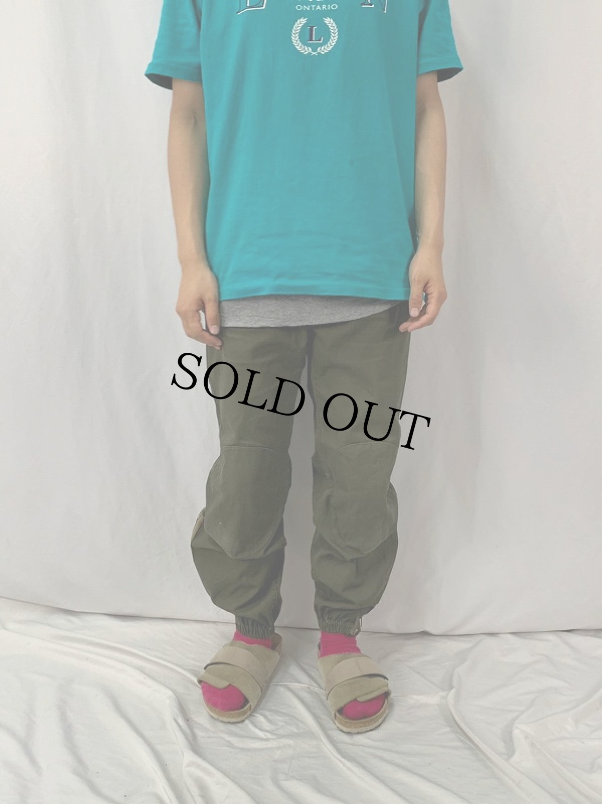 画像2: 70〜80's イタリア軍 パラシュートパンツ W33 (2)