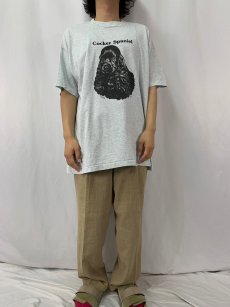 画像2: 90's USA製 "Cocker Spaniel" 犬プリントTシャツ XXL (2)