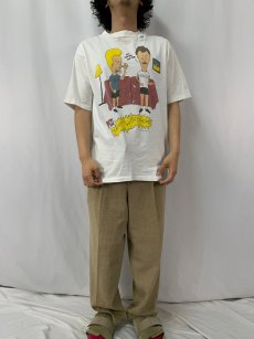 画像2: 90's BEAVIS AND BUTT-HEAD キャラクタープリントTシャツ (2)