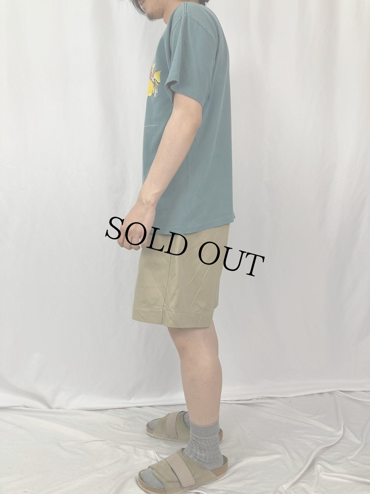 画像3: 90's PEANUTS WOODSTOCK USA製 "空手" キャラクターTシャツ M (3)