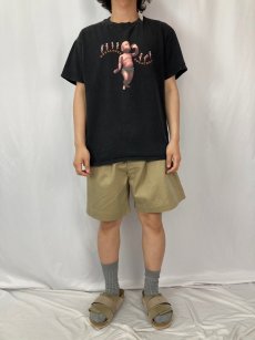 画像2: 90's〜 OOGACHAKA USA製 キャラクタープリントTシャツ L (2)