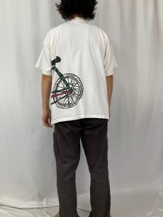 画像4: 90's GRAVITY GRAPHICS USA製 "Bike BLOCK ISLAND" 自転車プリントTシャツ XL (4)