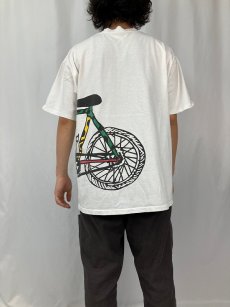 画像4: 90's GRAVITY GRAPHICS USA製 "Bike BLOCK ISLAND" 自転車プリントTシャツ XL (4)