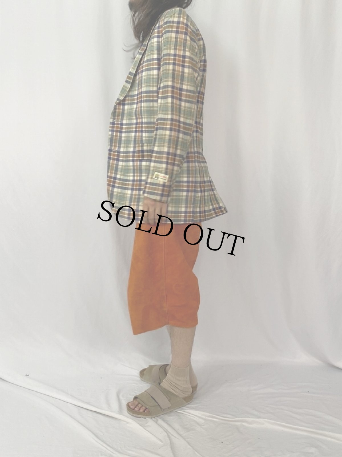 画像3: JASONS インディアンマドラス テーラードジャケット (3)