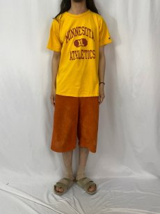 画像2: 80's Champion トリコタグ USA製 "MINNESOTA ATHLETICS" プリントTシャツ XL (2)