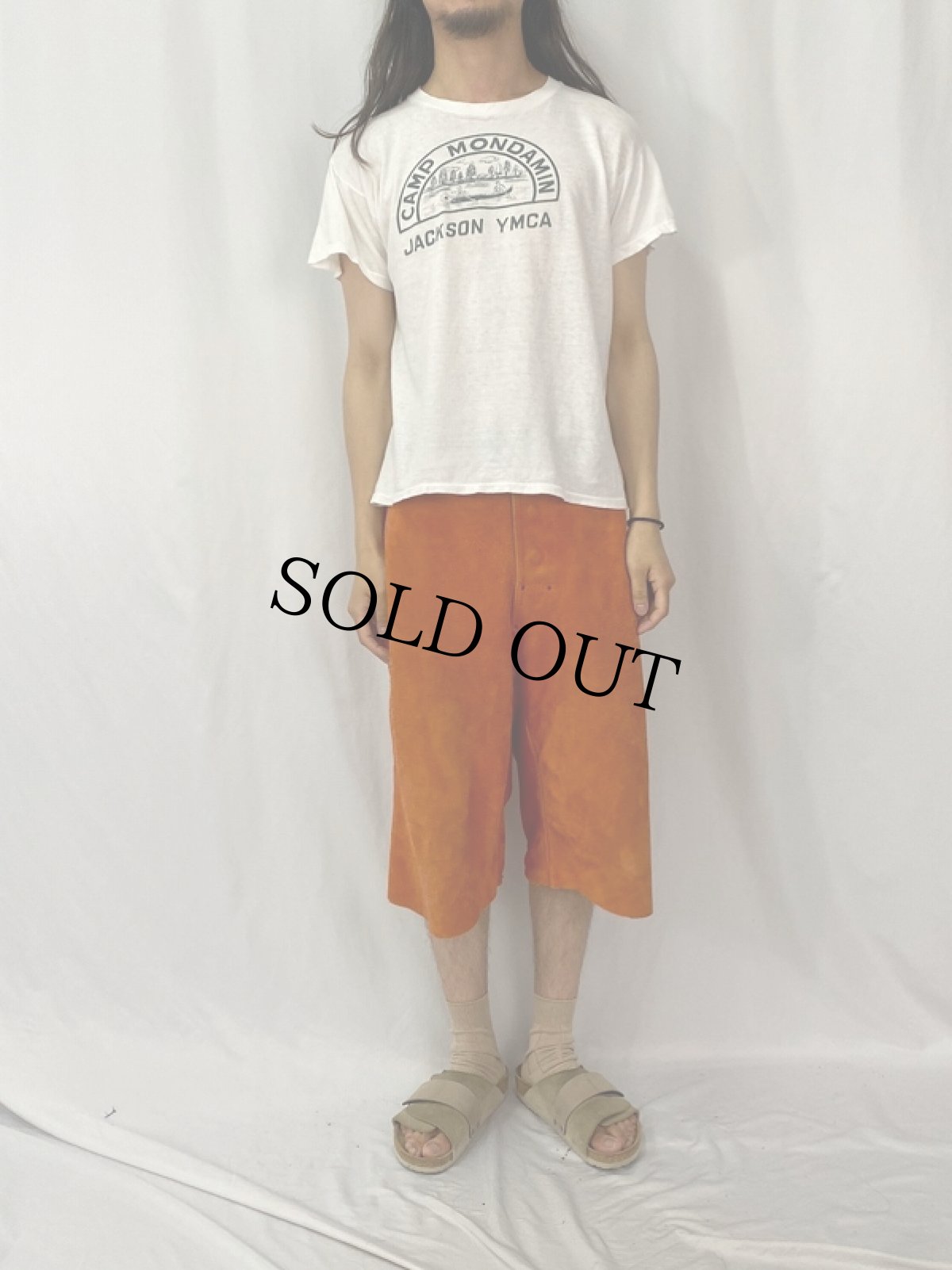 画像2: 60's STYLECRAFT "CAMP MONDAMIN" プリントTシャツ L (2)