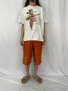 画像2: 【SALE】 90's Nate Owens イラストプリントTシャツ XL (2)