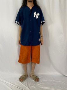 画像3: Majestic "JETER 2" ロゴ入り メッシュベースボールシャツ (3)