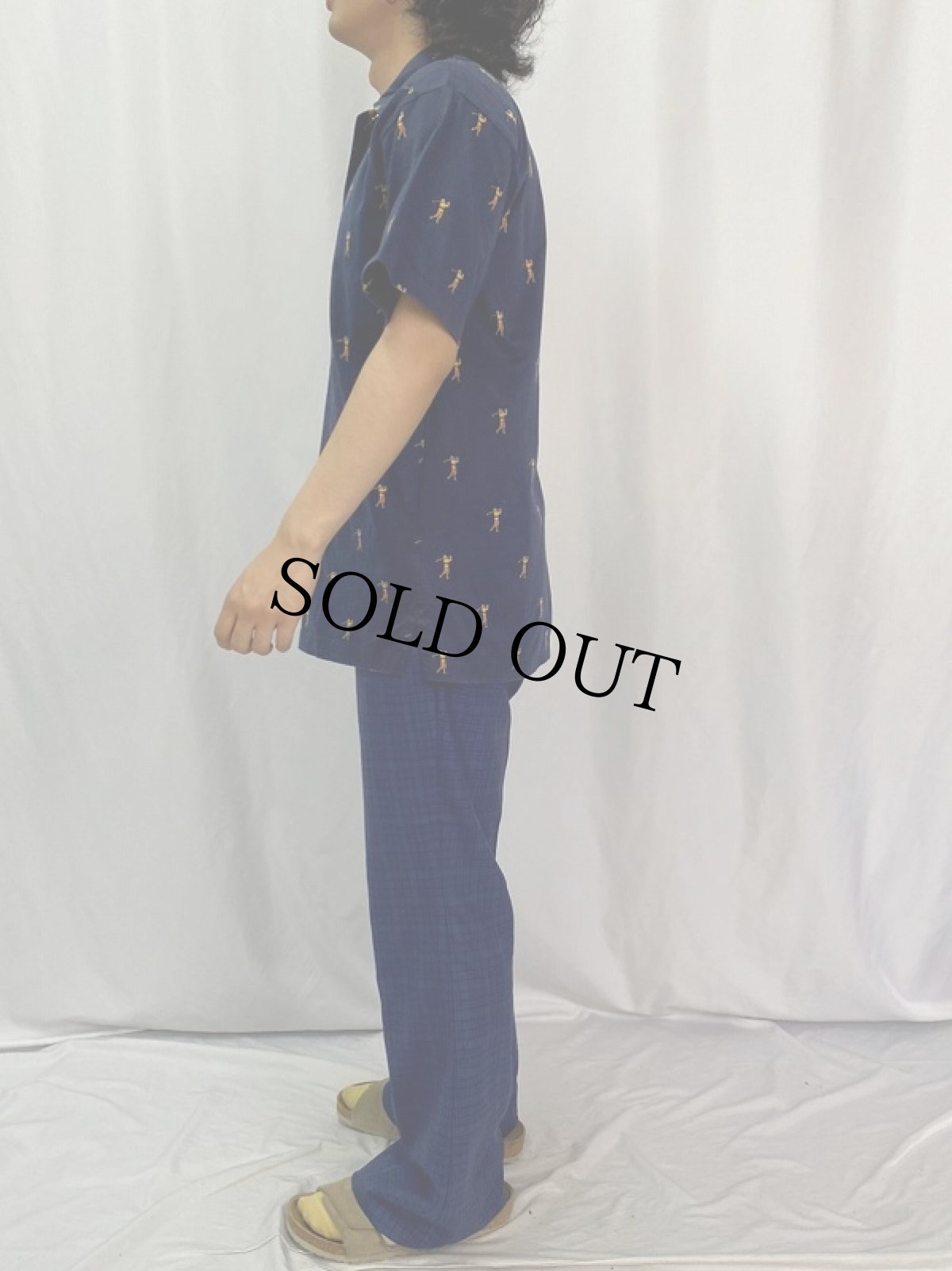 画像3: POLO Ralph Lauren "EXCLUSIVE OF TRIM" ゴルフ柄 コットンシャツ M (3)