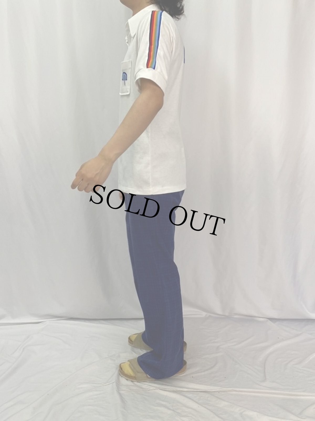 画像3: YOUUNG BLOODS "OMEGA" サイドライン ポロシャツ XL (3)