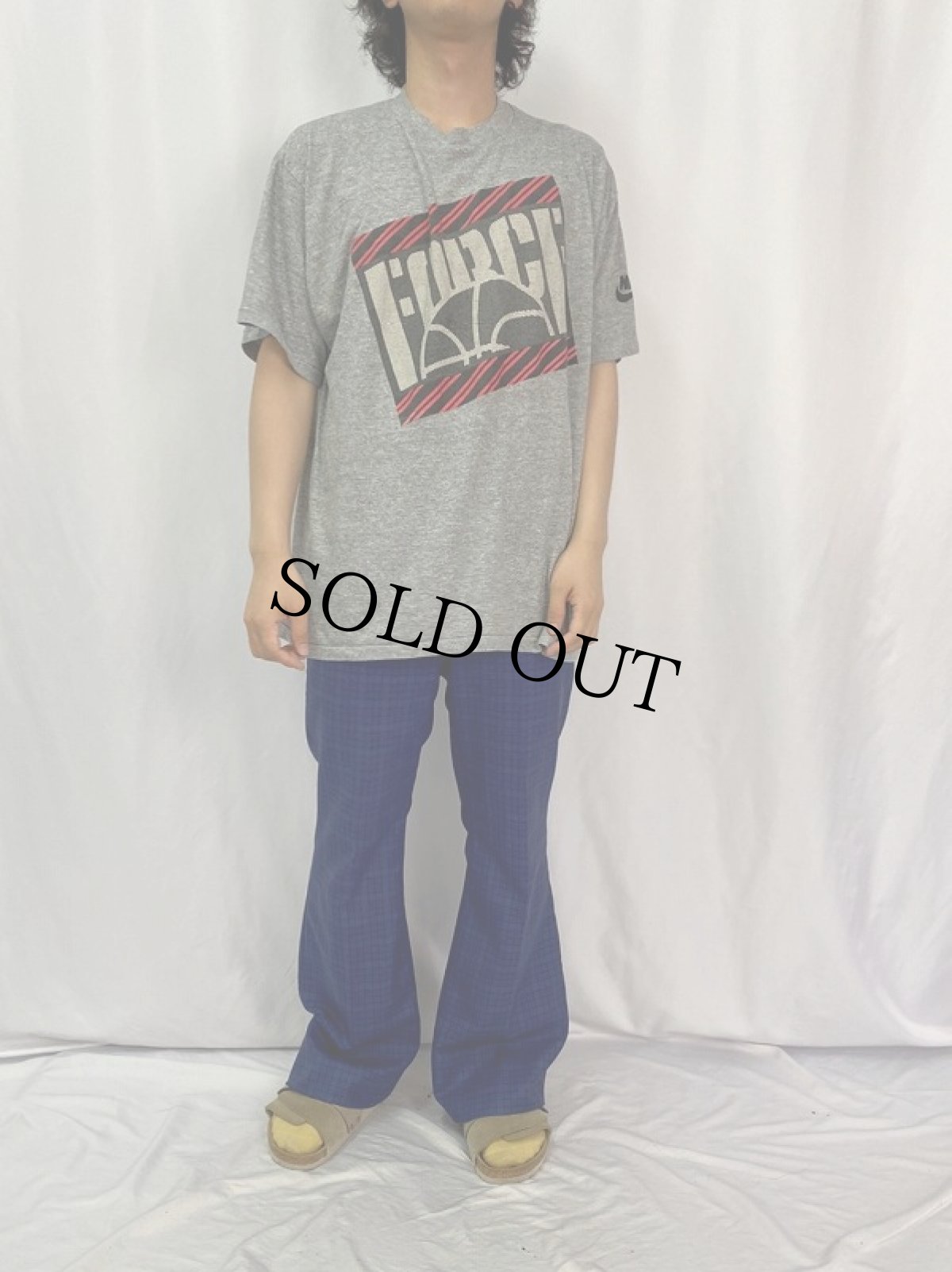 画像2: 90's NIKE 銀タグ USA製 "FORCE" プリントＴシャツ XL (2)