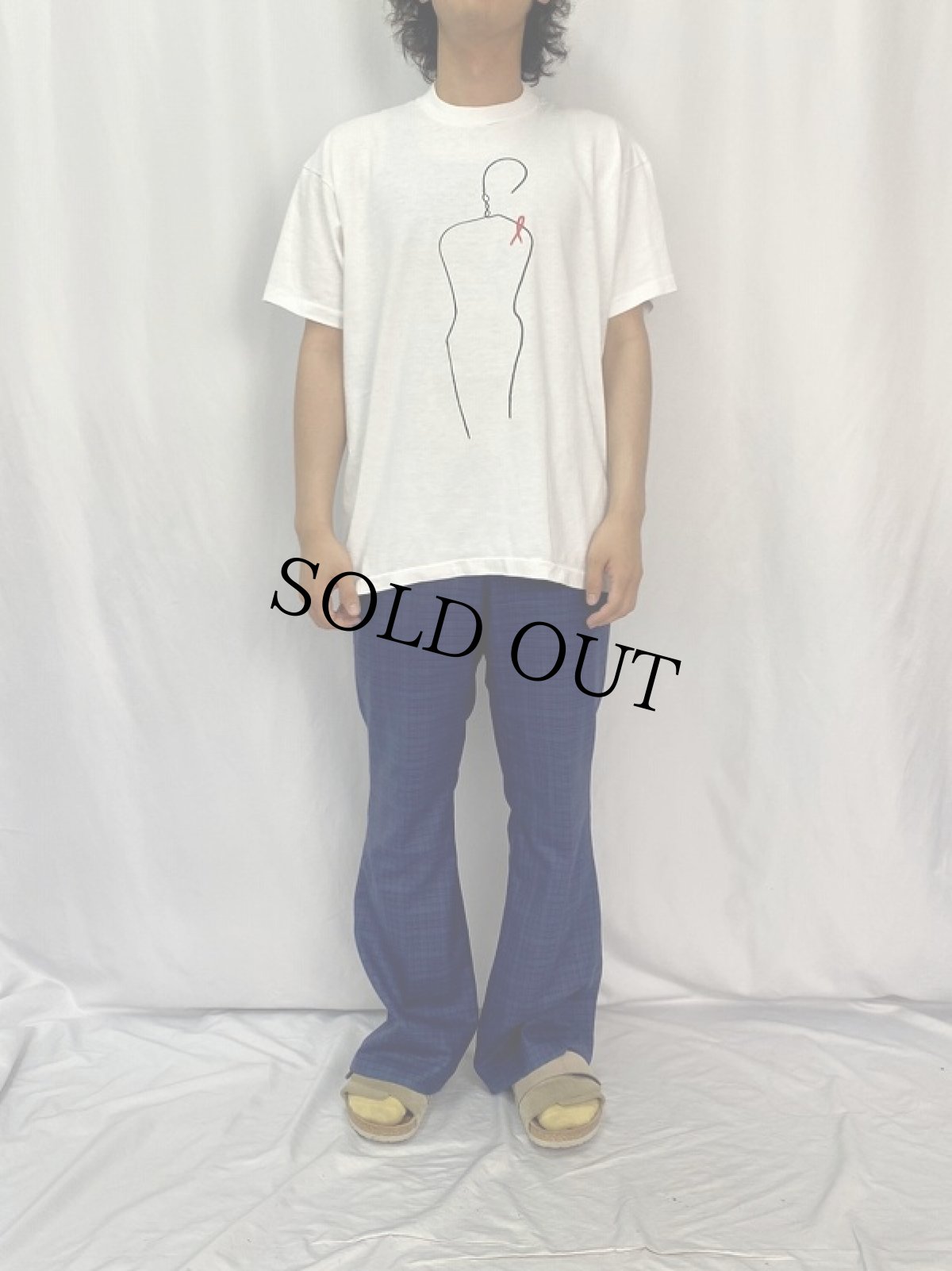 画像2: 90's "MUSICITY CARES" イラストプリントＴシャツ XL (2)