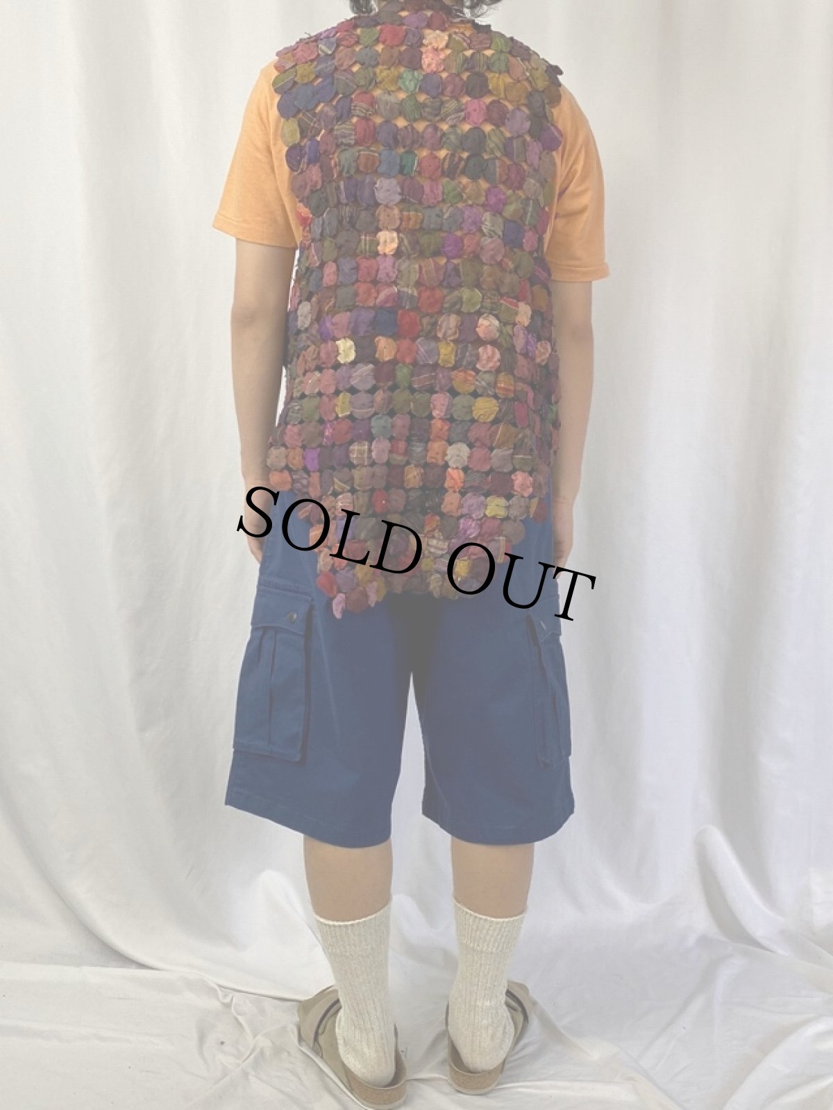 画像4: VINTAGE ハンドメイド ベスト (4)