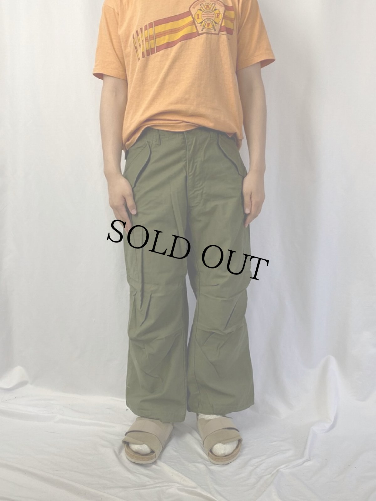 画像2: 60's U.S.ARMY M-65 フィールドパンツ DEADSTOCK SMALL-SHORT (2)