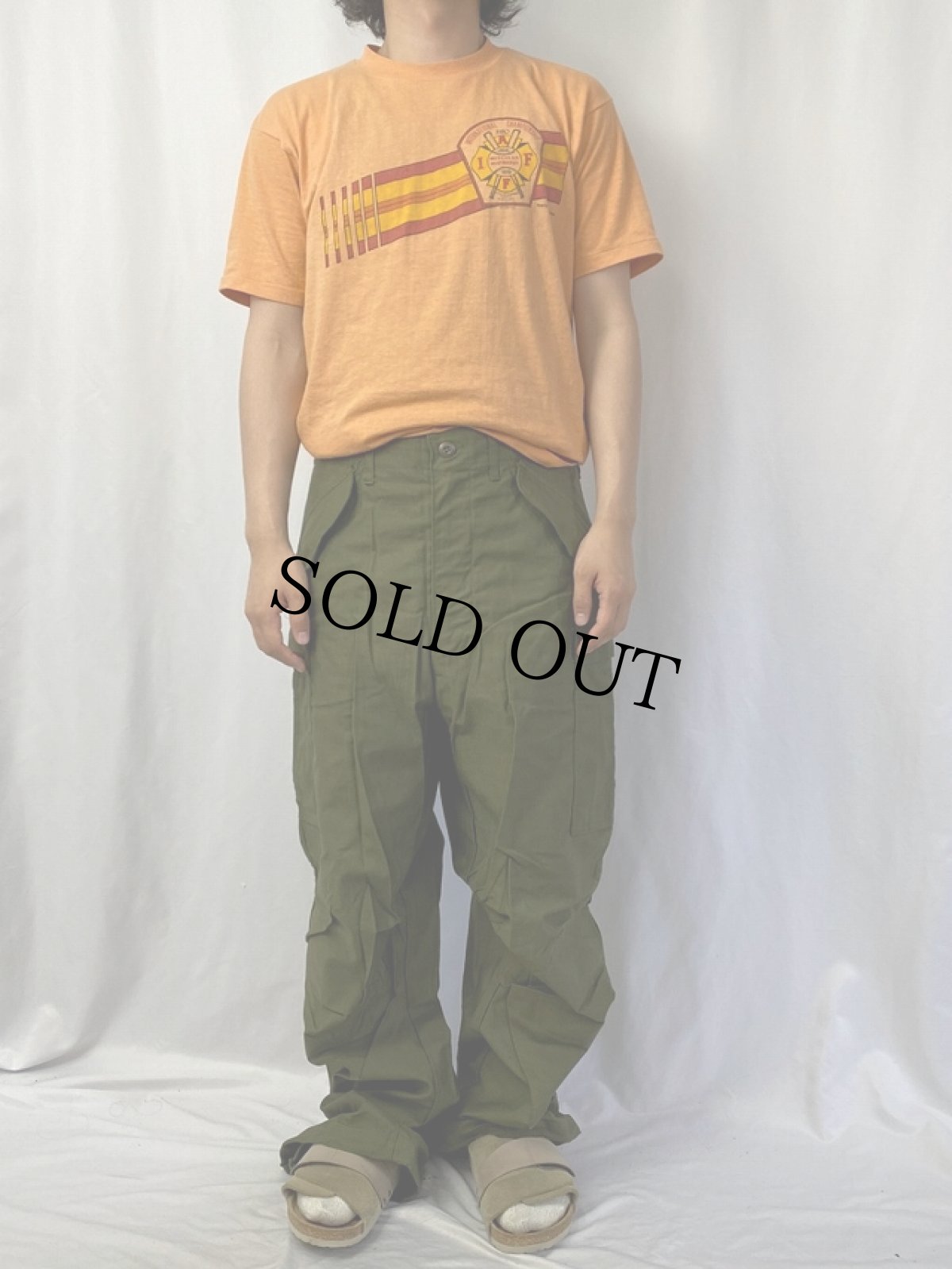 画像2: 60's U.S.ARMY M-65 フィールドパンツ DEADSTOCK SMALL-LONG (2)