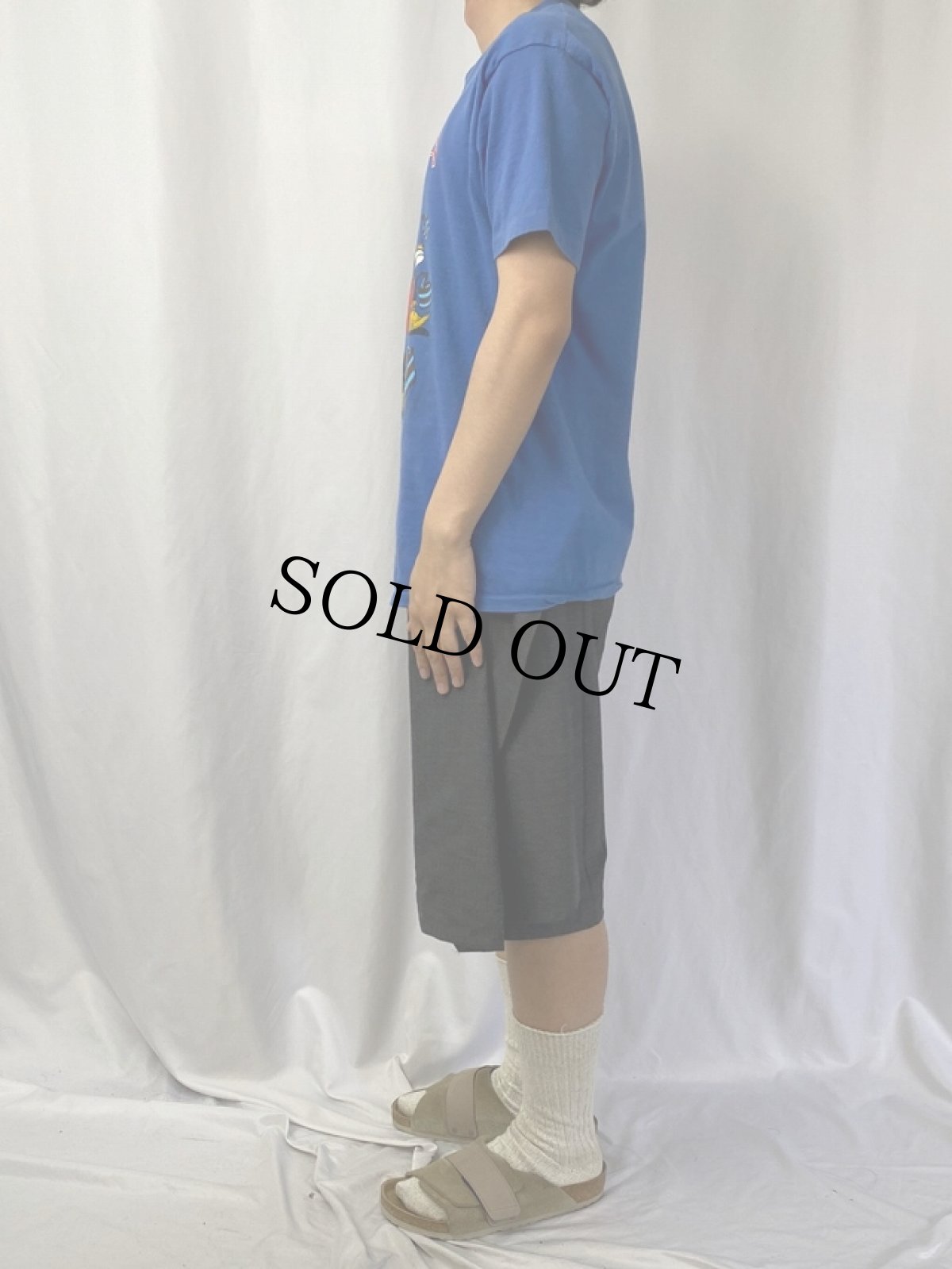 画像3: 90's Disney USA製 ファンタジアミッキープリントTシャツ L (3)