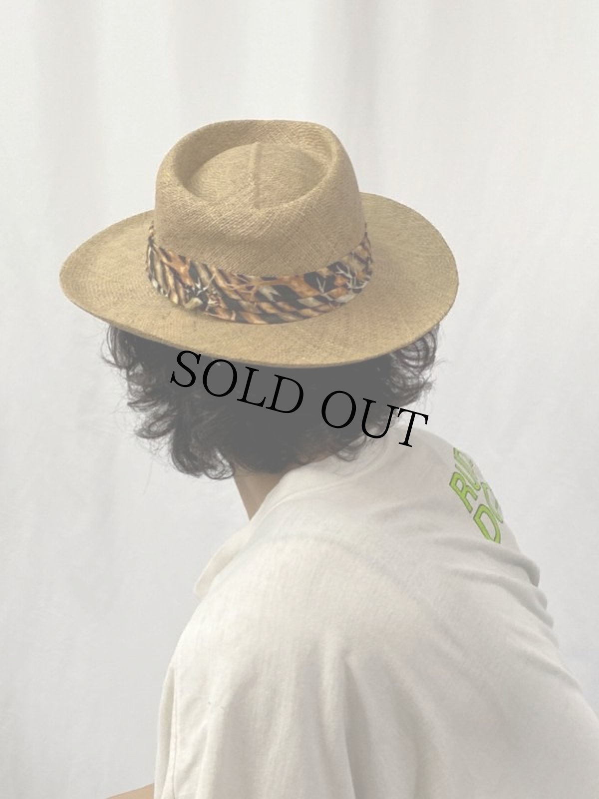 画像4: STETSON USA製 リボンデザイン ストロー中折れハット L/XL (4)