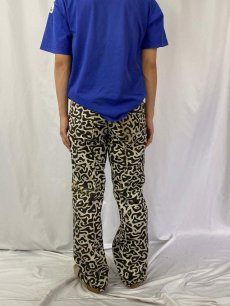 画像4: 70's 韓国 学生軍事訓練用 バクテリア迷彩 HBTパンツ DEADSTOCK W32 (4)