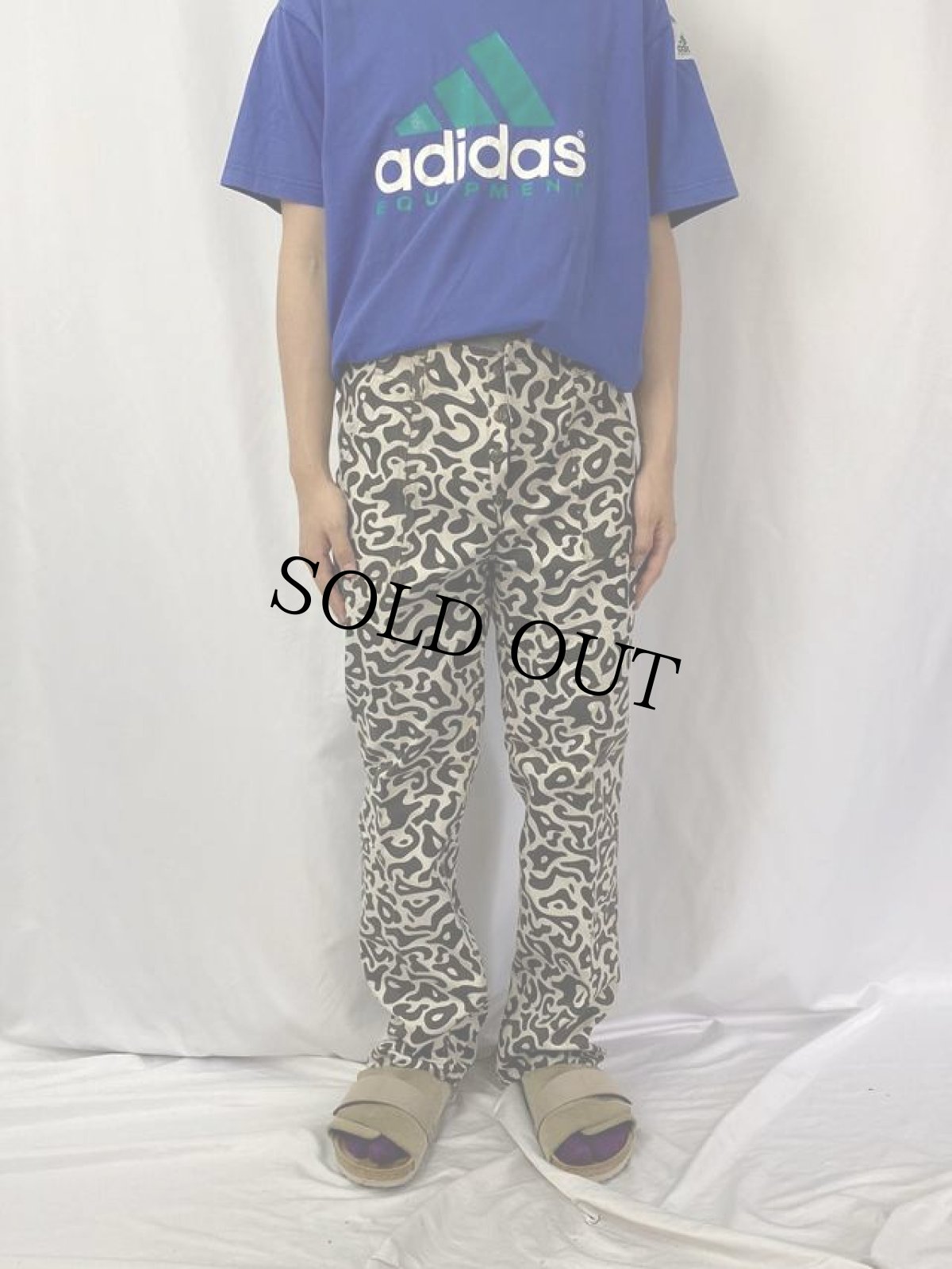 画像2: 70's 韓国 学生軍事訓練用 バクテリア迷彩 HBTパンツ DEADSTOCK W32 (2)