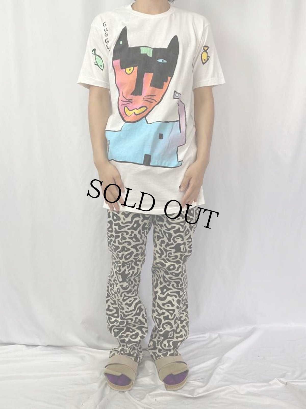 画像2: 80's "GUGGENHEIM MUSEUM" ハンドペイントTシャツ (2)