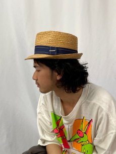 画像3: STETSON リボンデザイン ストロー中折れハット (3)