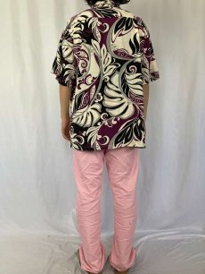 画像4: Island Wear HAWAII製 オールオーバーパターン レーヨンアロハシャツ L (4)