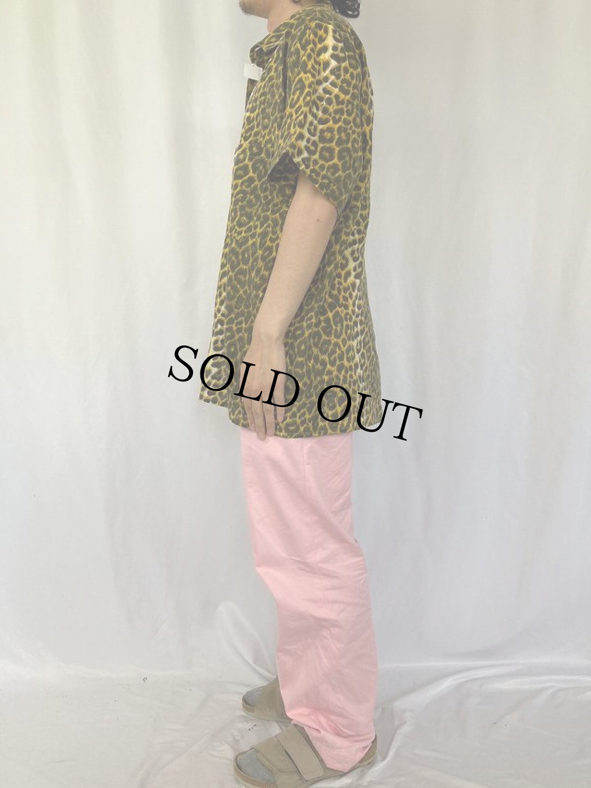 画像3: 【SALE】 レオパード柄 シャツ XL (3)