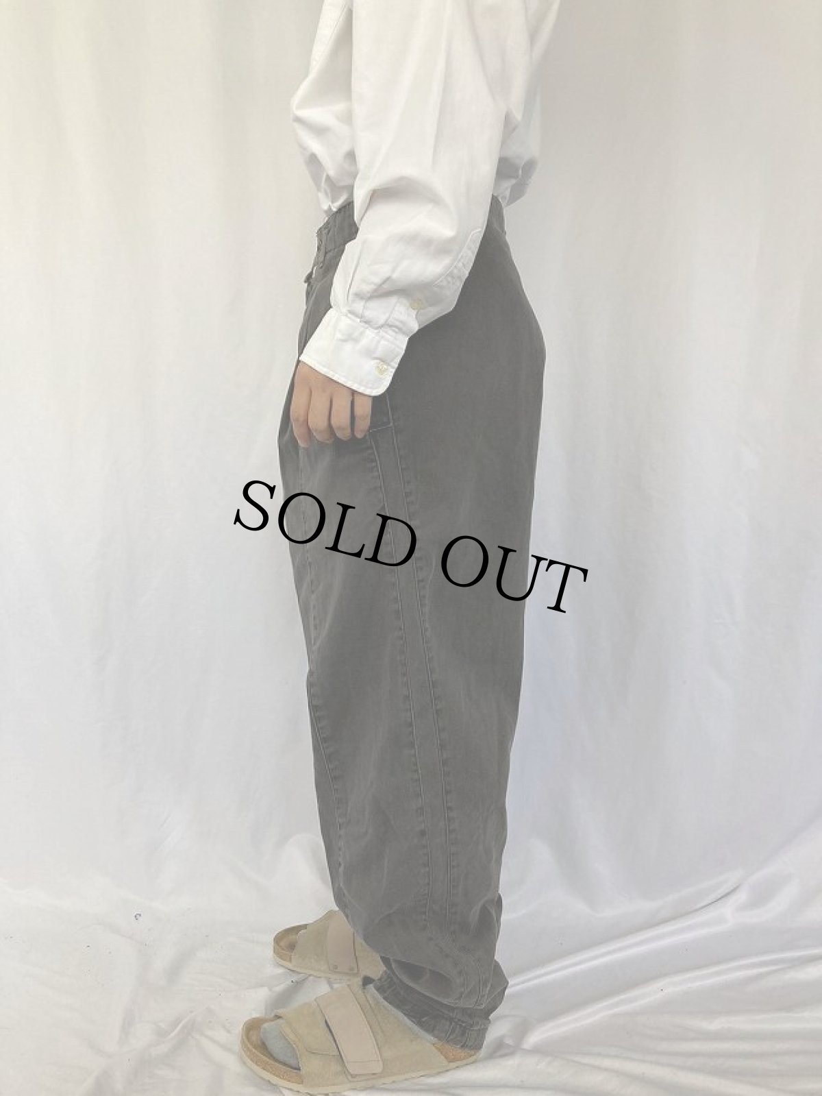 画像3: MARITHE＋FRANCOIS GIRBAUD 1タック デザインテーパードパンツ W31 (3)