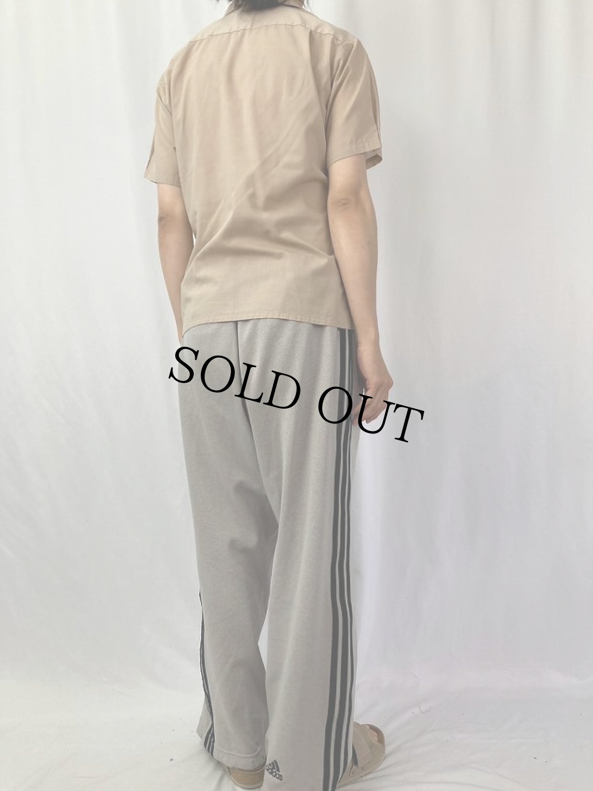 画像4: 70's Mr. California ポリエステル×コットン オープンカラーシャツ S (4)