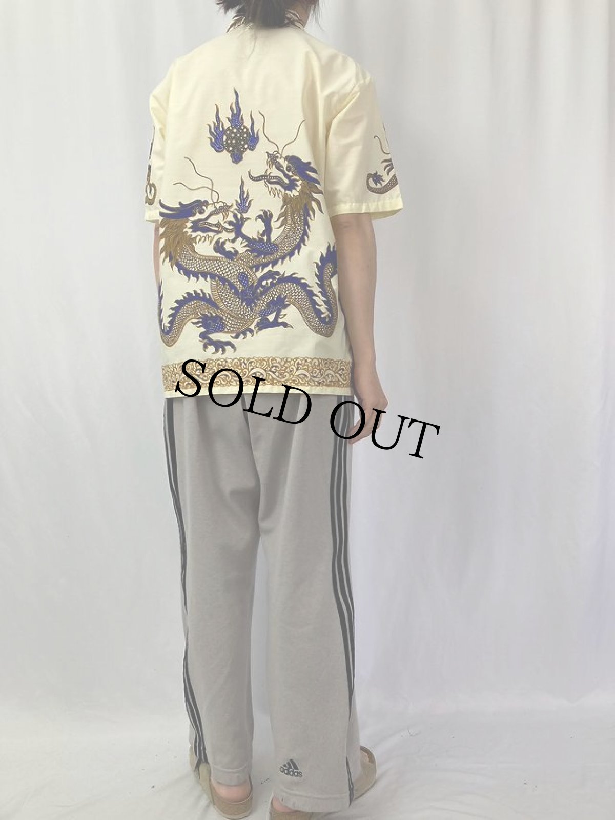 画像4: JAVA BATIK バティック柄 コットンシャツ XL (4)