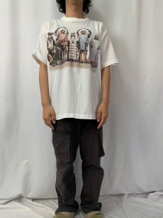 画像2: 80's BOB WADE インディアンフォトプリントTシャツ L (2)